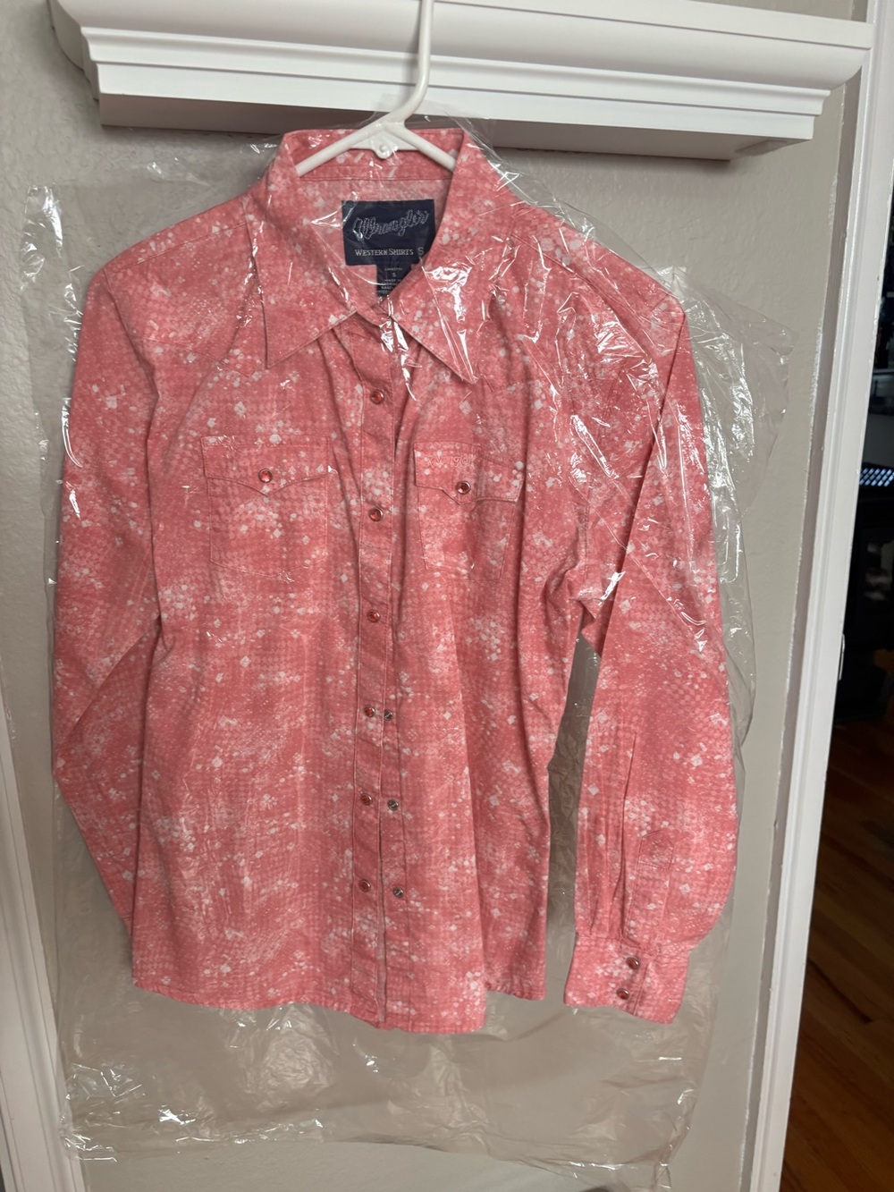 Wrangler Coral Western Snap Shirt